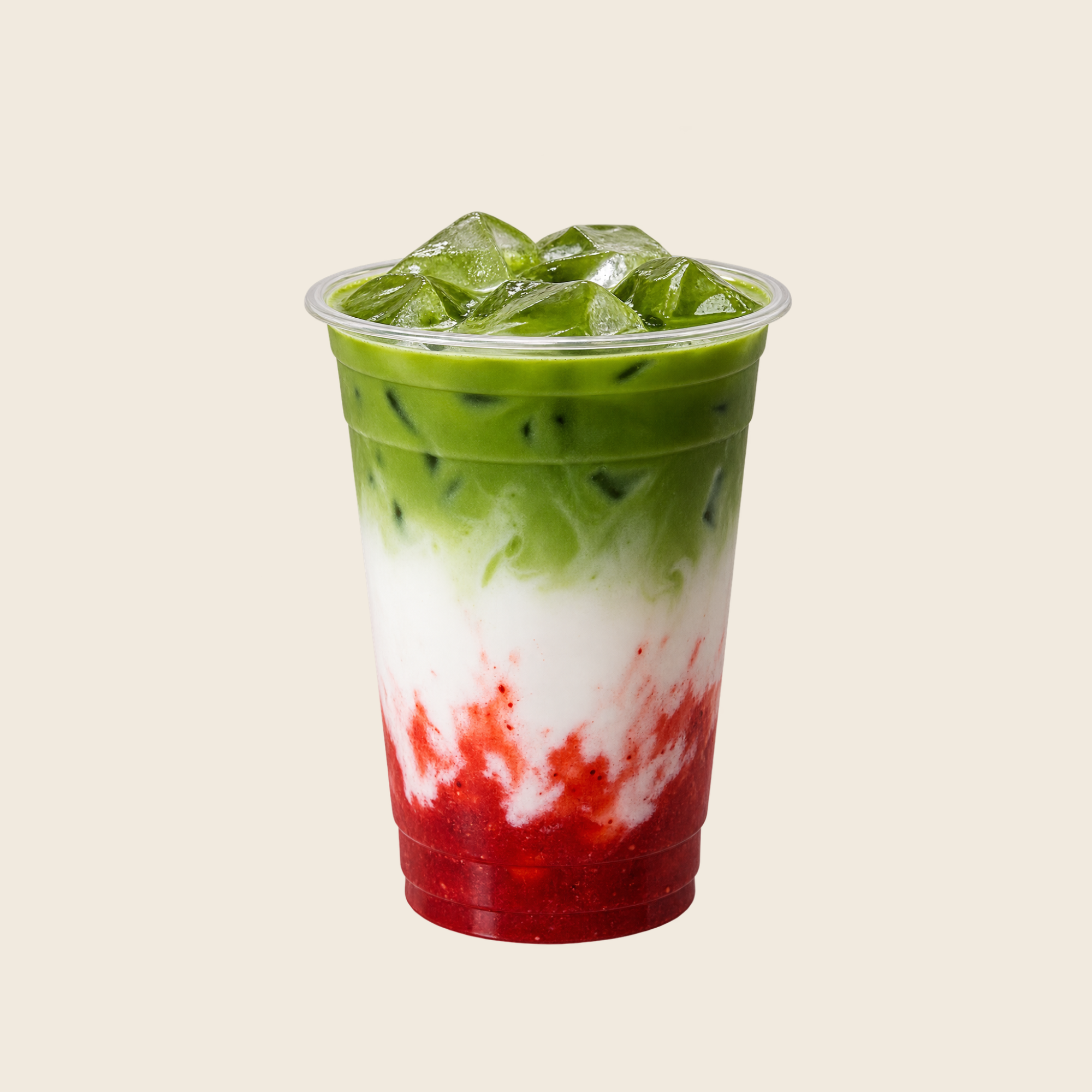 Iced Strawberry Matcha Latte
